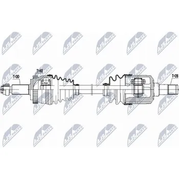 Poloosa kola Hnací hřídel - poloosa NTY NPW-KA-411