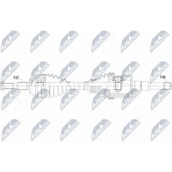 Poloosa kola Hnací hřídel - poloosa NTY NPW-FR-219