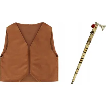 Karnevalový kostým KOSTÝM PASTUŠKA KOSTÝM PASTUŠKA NA JESLIČKY VESTA CIUPAGA HNĚDÁ 134-140