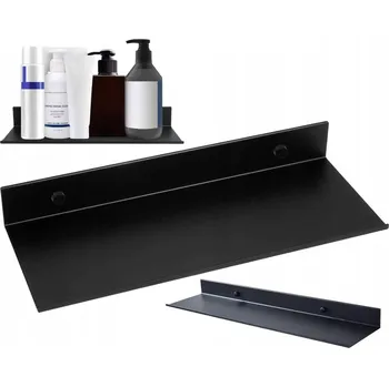 police Černá kuchyňská police závěsná matná Loft na koření