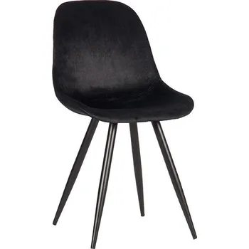 Jídelní židle LABEL51 Sametová jídelní židle CAPRI černá Color: Black FF-45.029