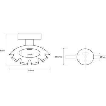 Držák na kartáček Sapho X-ROUND XR901 držák kartáčků chrom