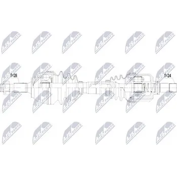 Poloosa kola Hnací hřídel - poloosa NTY NPW-CT-177