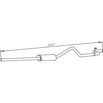 Zadní díl výfuku Zadní tlumič výfuku DINEX 32318