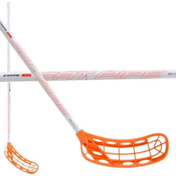 Florbalová hůl Fat Pipe CORE 270 JAB PPB ORANGE Florbalová hůl bílá / oranžová, Pravá (pravá ruka dole), 100cm (=110cm)