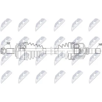 Poloosa kola Hnací hřídel - poloosa NTY NPW-CT-182