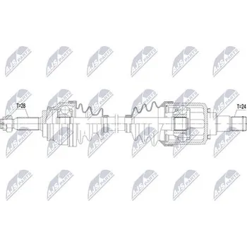 Poloosa kola Hnací hřídel - poloosa NTY NPW-CH-180