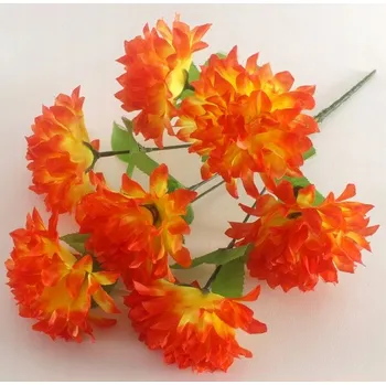 umělá květina Umělá kytice chryzantéma, 7 květů, mix barev, 6 Ks KAO-104