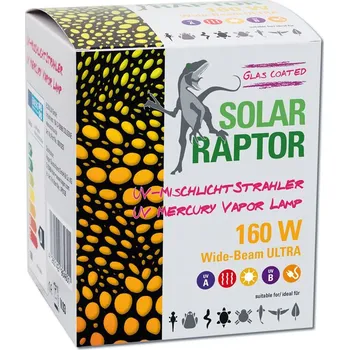 Osvětlení do terária LAMPA 160W UVB E27 SOLAR RAPTOR