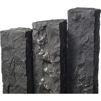 Dlažba Čedičová palisáda Bazalt Black štípaná 50x10x10 cm