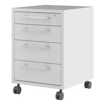 Zásuvkový kontejner TVI Pojízdný zásuvkový kontejner se zámkem Prima 80419 bílý