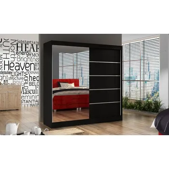 Ložnice FALCO Skříň Basti III černá