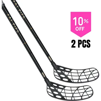 Florbal Fat Pipe RAW 27 LOW KICK CTRL SLICKS 2PCS Set florbalových holí černá, Pravá (pravá ruka dole), 104cm (=114cm)