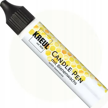 Svíčka Fix na svíčky Kreul Candle Pen BÍLÝ pro malování vosku, svíček a mýdla
