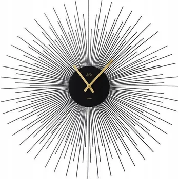 Hodiny EFEKTNÍ ČERNÉ NÁSTĚNNÉ HODINY JVD LOFT HJ102 57 cm