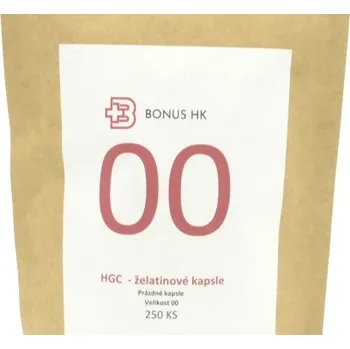 Lékovka Prázdné želatinové kapsle 00 balení 250ks