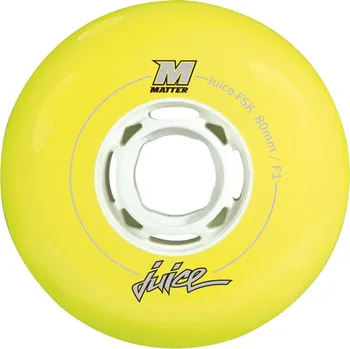 Kolečko k in-line bruslím Powerslide Matter Juice FSK (4 pcs) Kvalitní náhradní kolečka 72mm, Žlutá, F1