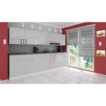 FALCO Kuchyňská linka Modena 260/260 šedý lesk