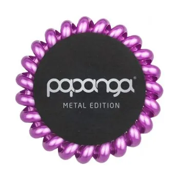 Papanga Metal Edition Big Hairband velká gumička do vlasů 1 ks, metalická fialová