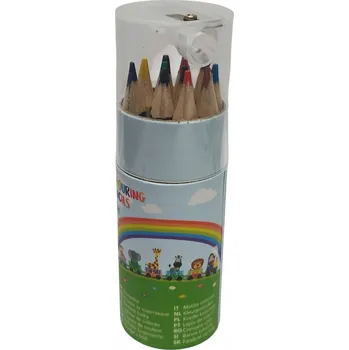 Pastelka Mini pastelky v tubě s ořezávátkem pro děti 12 mix barev duha