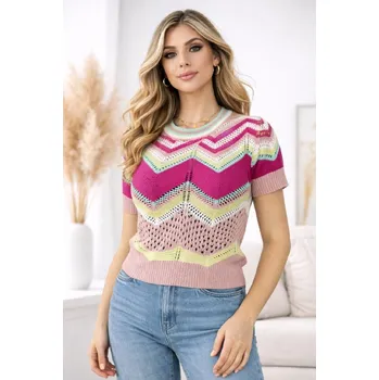 Dámská halenka Pletená halenka losos