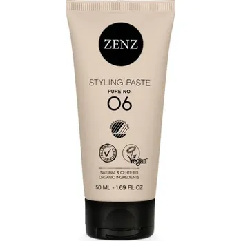 Stylingový přípravek ZENZ Organic Styling Paste Pure No. 06 přírodní stylingová pasta bez parfemace 50 ml