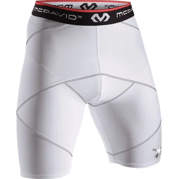 McDavid 8200 Cross Compression Shorts With Hip Spica Kompresní šortky M, bílá