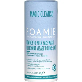 Čistící gel Foamie Powder to Milk Face Wash Magic Cleanse mycí pudr na obličej pro důkladné čištění pleti 40 g