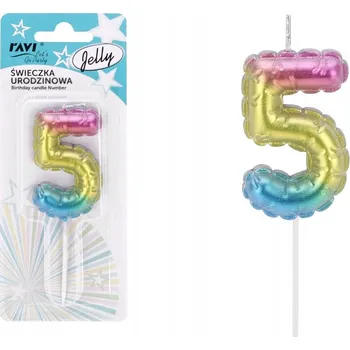 Dortová svíčka Narozeninové svíčky číslice 5 svíčka na dort