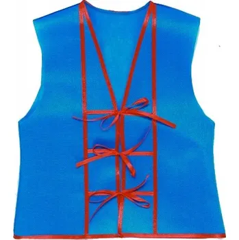 Karnevalový kostým LIDOVÁ VESTA KOSTÝM KUJAWSKÝ OBLEK SLOVANSKÝ KOSTÝM MODRÁ 98-110