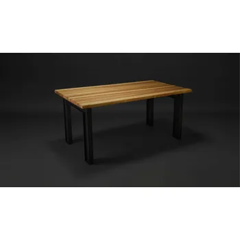 Jídelní stůl Jídelní stůl ALDEBARAN Jasanové dřevo / Přírodní hrana / 120cm