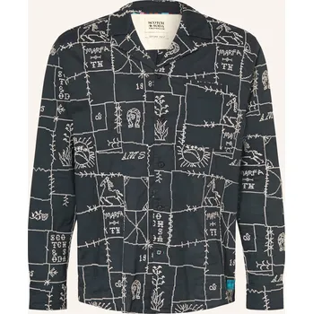 Pánská košile Scotch & Soda Pánská Košile Relaxed Fit, tmavě modrá / bílá, 44