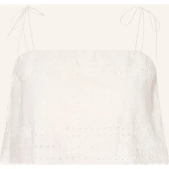 Faithfull The Brand Dámský Top Abajo Z Krajky S Otvory, bílá, 38