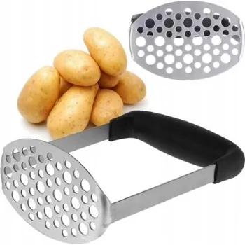 Mačkadlo na brambory PALIČKA ŠŤOUCHADLO NA BRAMBORY ZELENINY NEREZOVÁ OCEL RUKOJEŤ