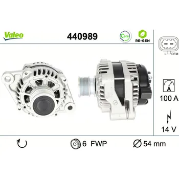 Alternátor Generátor VALEO 440989