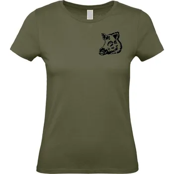 Dámské tričko Myslivecké Tričko dámské Divočák Velikost: 2XL