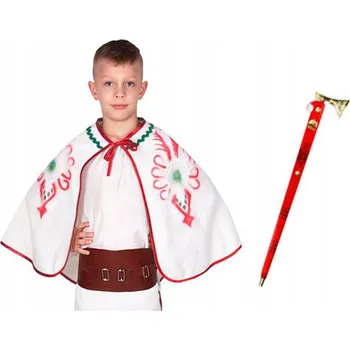 Karnevalový kostým KOSTÝM GÓRAL ZBOJNÍK KALHOTY PLÁŠTĚNKA PAS 116-128