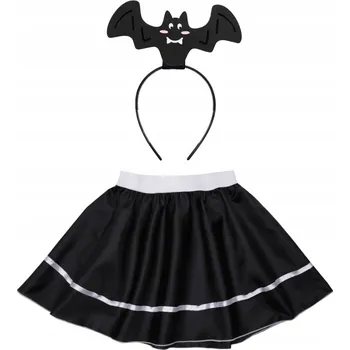 Karnevalový kostým KOSTÝM NETOPÝR HALLOWEEN ČERNÝ S/M 3 díly