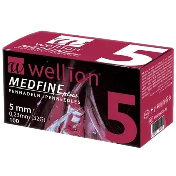 Injekční stříkačka Wellion MEDFINE jehly inz.pera 0.23x5mm 32G 100ks