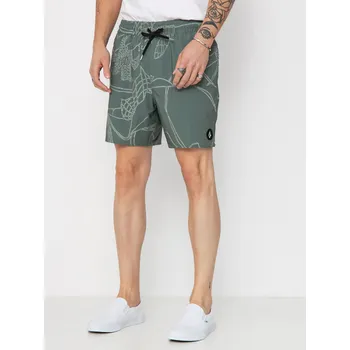 Pánské kraťasy Volcom Lido Print Trunk 16 (light olive) XL, zelená