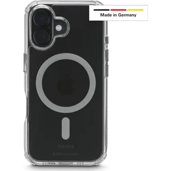 Pouzdro na mobilní telefon Hama Extreme Protect, kryt pro Apple iPhone 17, magnetický, D3O, nežloutne, průhledný
