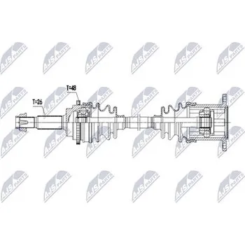 Poloosa kola Hnací hřídel - poloosa NTY NPW-TY-267