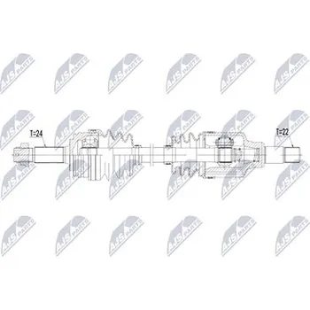Poloosa kola Hnací hřídel - poloosa NTY NPW-TY-205