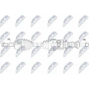 Poloosa kola Hnací hřídel - poloosa NTY NPW-FR-178