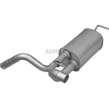 Zadní díl výfuku Střední díl výfuku ASMET 05.258