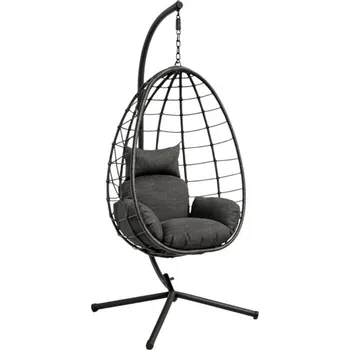 Zahradní houpačka JAKS Závěsné houpací křeslo černé