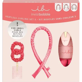 Natáčka na vlasy Invisibobble Gift Set Premium Baby Curl S sada pro šetrné tvarování drobných vln a kudrlin 1 ks, světle růžová