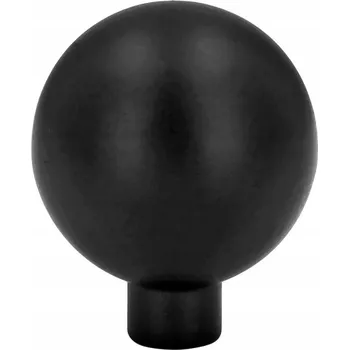 Nábytkové kování Nábytková úchytka BLACK kulička 2,4 cm na skříňky a zásuvky, černá