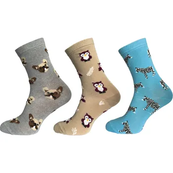 Dámské ponožky Dámské ponožky NOVIA | 1099 ZVÍŘÁTKA II.