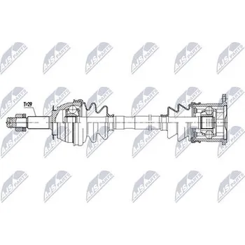 Poloosa kola Hnací hřídel - poloosa NTY NPW-NS-220